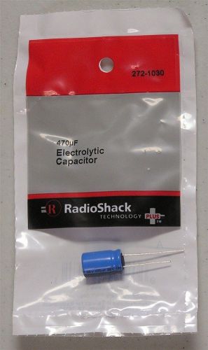 RadioShack 470µF 35V 20% Radial-lead Electrolytic Capacitor 272-1030-NEW