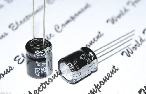 10pcs - panasonic nhg 470uf (470µf) 25v eca1ehg471 105°c radial capacitor for sale