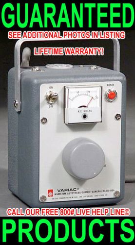 USA GENERAL RADIO W5MT3VM METERED VARIAC TUBE RADIO AMPLIFIER LIFE-TIME WARRANTY