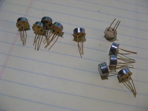 Lot of 10 2N3725 Silicon NPN 500mA 300MHz RF Transistors Nat. Semi NOS Vintage