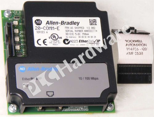 Allen bradley 20-comm-e /b powerflex ethernet communication adapter qty for sale