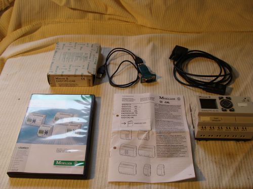 Moeller 719-ac-rc programmable logic controller with software and cable for sale