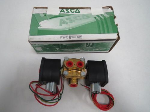 New asco ef8342g020 125psi double threaded 120v-ac 1/4in solenoid valve b203164 for sale