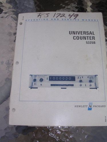 Universal  counter 5325b  manual for sale