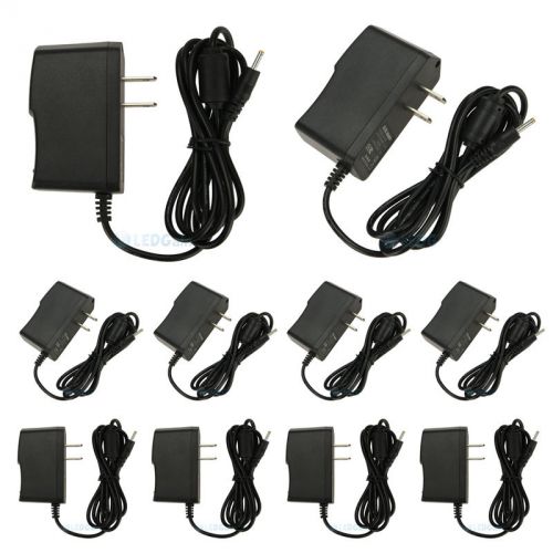 10pcs wall charger power supply adapter ac110-220v to dc5.5v 1a 2.5x0.8mm output for sale