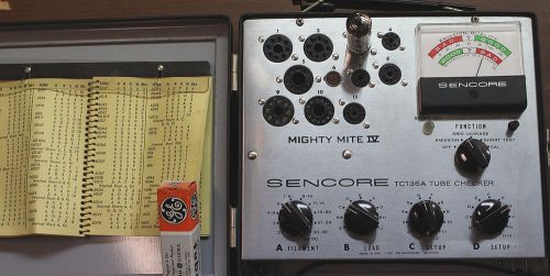 Old Sencore TC 136A Mighty Mite IV Vintage Radio Audio Tube Tester