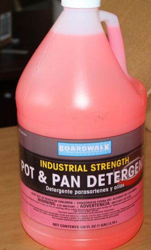 Case of 4 1 gallon bottles  Boardwalk Industrial Pot &amp; Pan Deterngent/ Brand New