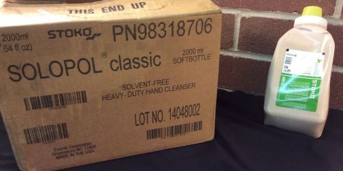 SOLOPOL Classic Solvent Free Heavy Duty Hand Cleanser 6 qty * New * Make Offer