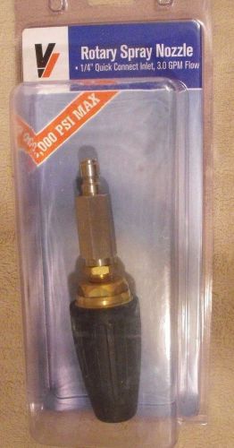 Pressure washer rotary spray nozzle 1/4&#034; quick connect inlet 3000 psi for sale