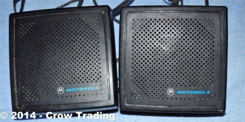 Lot of 2 Motorola HSN 4019A Mobil Communications External Speakers
