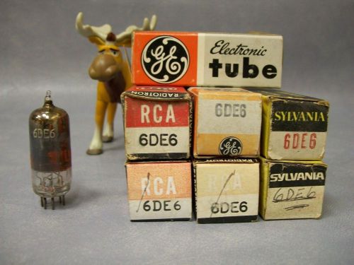 6de6 vacuum tubes  lot of 7  ge / rca / sylvania for sale