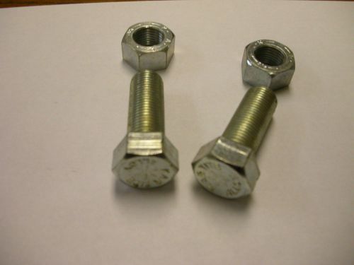 Hex head cap screw bolt with nut 9/16-18 x 1-1/2 gr 8 steel, zinc kar (pkg of 2) for sale