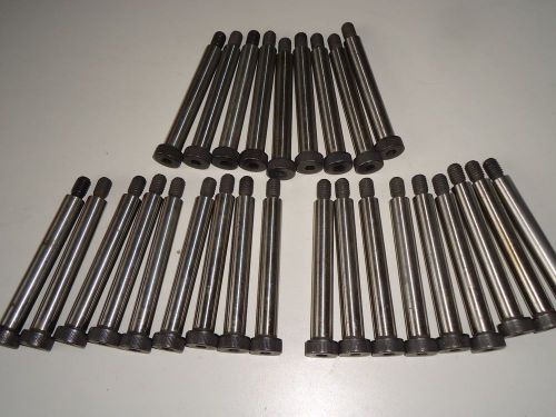 Shoulder screw, steel,3/8-16 1/2 dia 3-1/2&#034; lg  one lot is nine(9) for sale