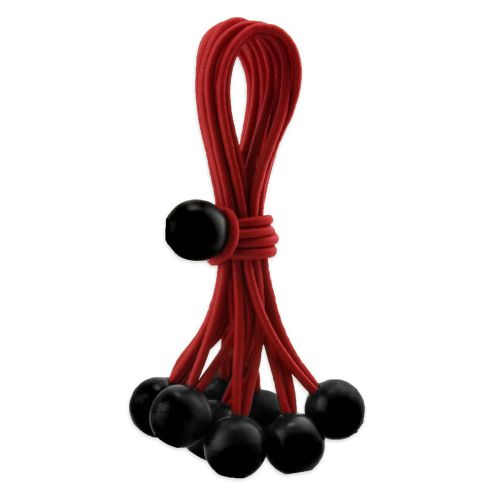 10-Piece Premium Virgin Rubber 8&#034; Bungee Ball Cords
