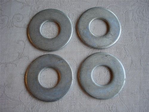 Steel Washer 2-1/2&#034; Dia. x 1&#034; Bore x 1/8&#034; Thick (2.5&#034;/1.0&#034;/.144&#034;) Lot of 4
