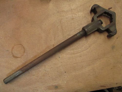akron brass fire hydrant wrench wooster ohio old tool