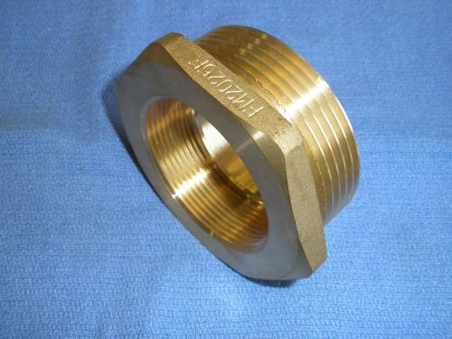 FIRE HOSE HEX BRASS ADAPTER 2-1/2&#034; Male NST  2&#034; Female IPT #FM2025F Dixon