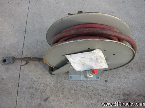Hannay spring rewind air water oil fuel dispensing reel 1&#034; int diameter mechanic for sale