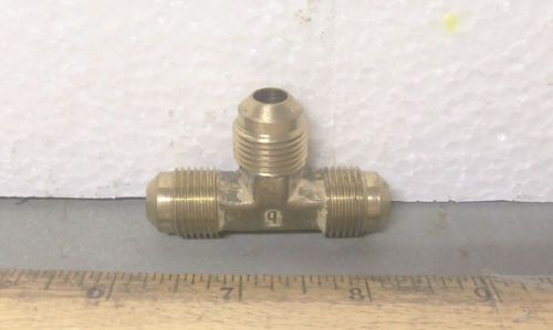 3/8&#034; brass threaded tee tube for military 1 1/4 ton hmmwv truck (nos) for sale