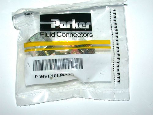 Brand new parker elbow fitting connector wee10lma3c - free shipping (qty:8) for sale