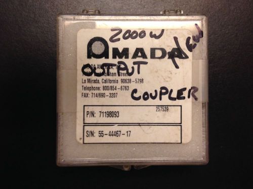 Amada CO2 Laser Optics/Part# 71198093/Output Couple/Pulsar Altair LCV