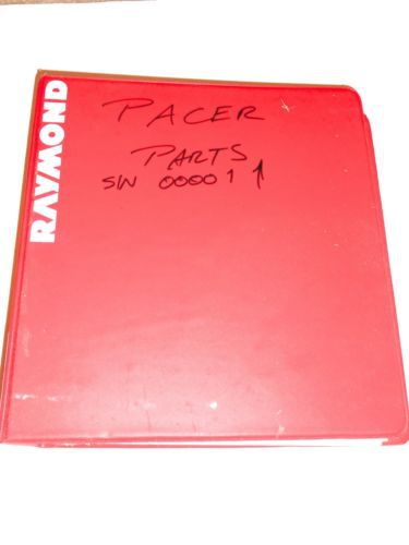 Raymond r30/35/40/50  easi pacer fork lift truck parts manual 1012609a for sale
