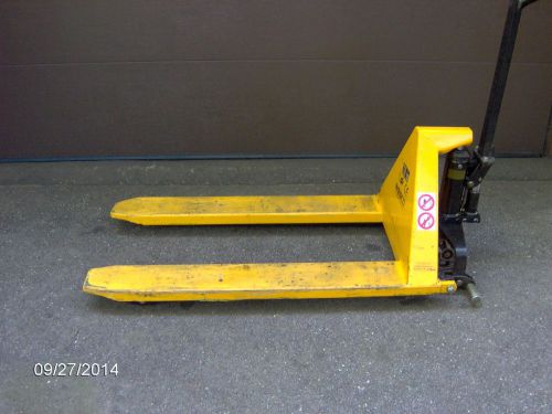 Wesco pallet jack/ pallet lifter- 2200# capacity- 27&#034;x 48&#034; forks- nice!!!! for sale