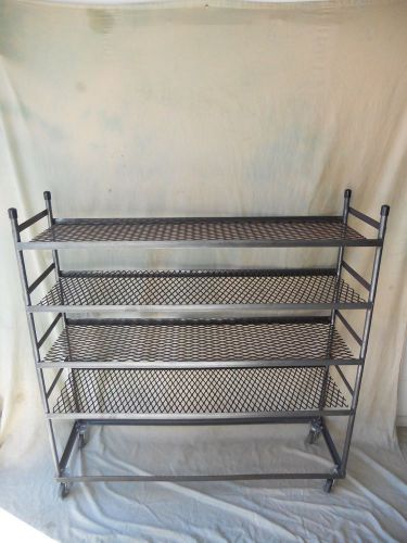 Antique industrial rolling cart 5 shelves 4&#034;l x 4&#039;h factory/steampunk  pick-up!! for sale