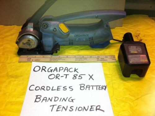 ORGAPACK OR-T85X CORDLESS BANDING TENSIONER +12V. BOSCH BATTERY USED GOOD COND.