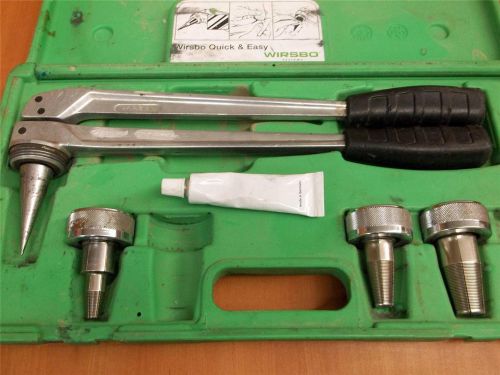 Wirsbo Aquapex Uponor Propex Hand Expander Tool 1/2&#034; 3/4&#034; &amp; 1&#034; Heads