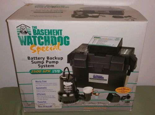 The Basement Watchdog Special Battery Backup Sump Pump System 2500 GPH
