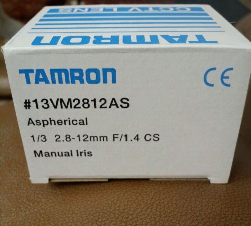 Tamron CCTV Lens #13VM2812AS Aspherical Manual Iris NIB