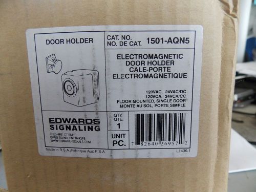 EDWARDS SIGNALING 1501-AQN5 FLOOR MOUNTED ELECTROMAGNETIC DOOR HOLDER  NEW