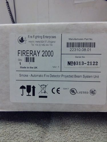 Fire Fighting Enterprise Projected Smoke Beam Detector, 12/24 VDC, Model F2000