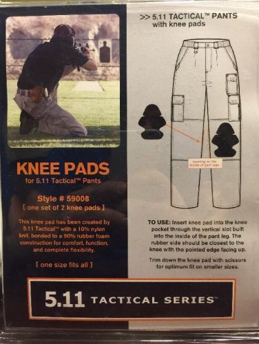 5.11 TACTICAL Series One Size  Knee Pads , Neoprene, Universal, Black, New