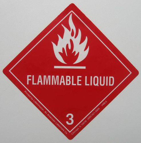 FLAMMABLE LIQUID WARNING STICKER caution danger security decal label Sign hazard