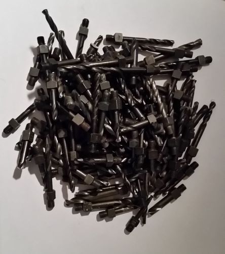 3lbs of assorted 1/4x28 threaded drill bits for sale