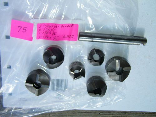 6-PCS- AIRCRAFT - BACK  SPOT FACERS - USED, WITH 1/2&#034; PILOT.