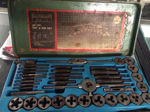 Mastercraft 40 piece tap and die set for sale