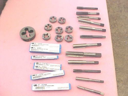 F2 Lot New and Used union butterfield tap and die set taps dies mixed DEAL!!!