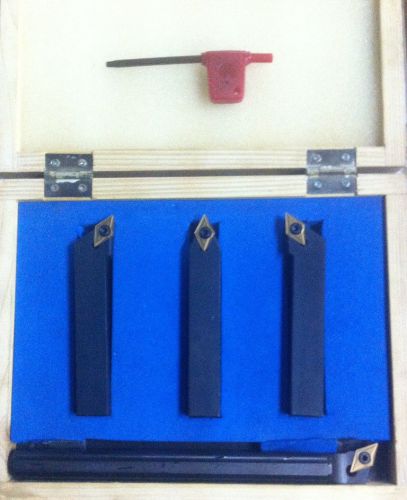Indexable lathe boring bar + tool holder 16 mm sdjcr set dcmt insert for sale