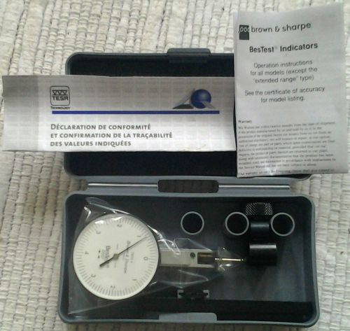 Brown&amp;sharpe 599-7031-3.0005&#034; bestest dial indicator/machinist tools/toolmaker for sale