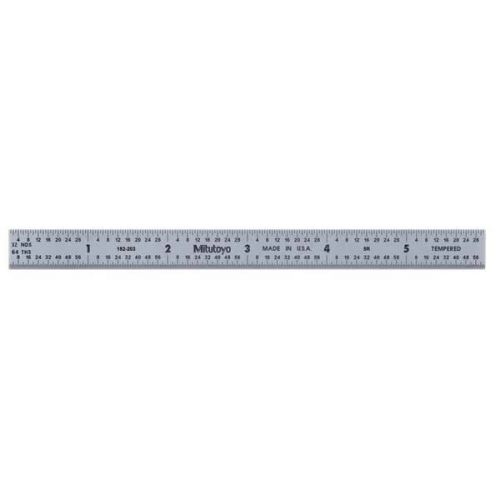 Mitutoyo 182-203 flexible steel rule - length: 150mm for sale