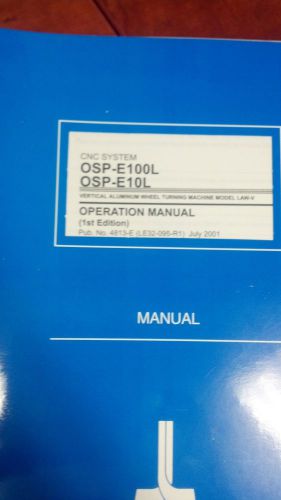 OSP-E100L Operation Manual 1st Edition 4813-E