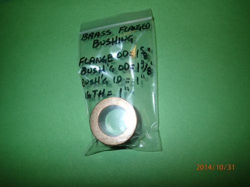New brass flanged bushing 1 5/8&#034; flange x 1&#034; i.d. for sale