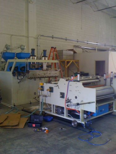 Extruder 2 extruder line w/ winder available immediately for sale