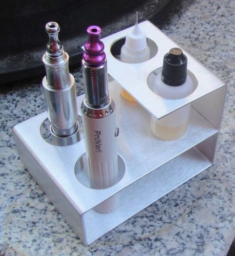 Vaporizer stand all aluminum finished rust worry!!! natural look&#034;,.