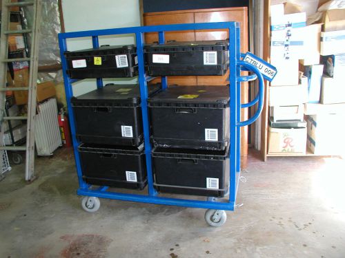 Rolling Carts CleanRoom or General Use - Neoprene Wheels - Containers 2 availabl