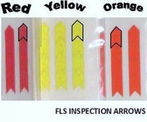 Inspection arrows .250&#034; x .187&#034; - colored stickers - heavy tack - pack of 1,000 for sale