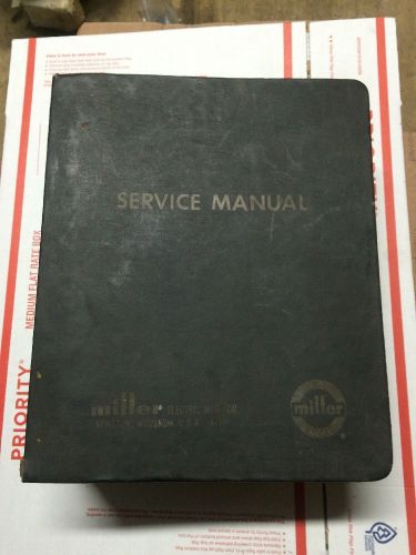 Vintage Miller Electric Service Manual Parts &amp; Instructions Wire Feed Equipment